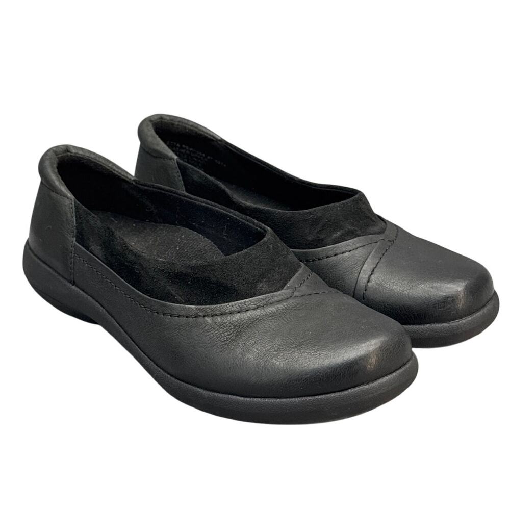 Abeo Pro System ETTA Black Leather Comfort Slip On Loafer Women 7